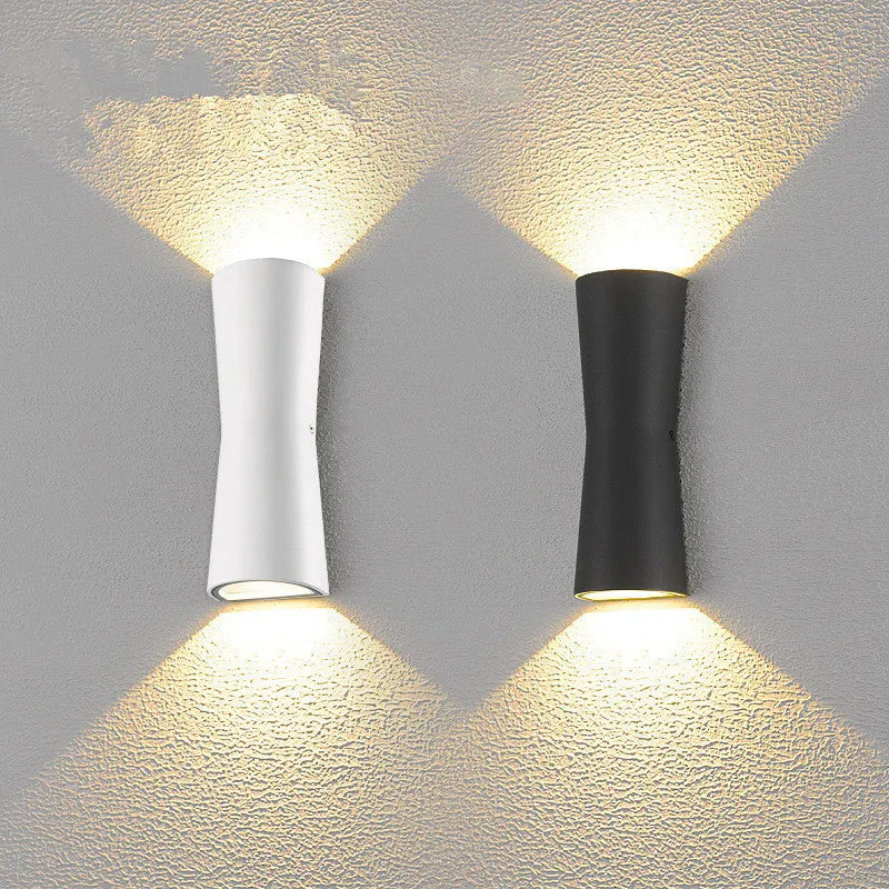 Asteri Minimal Outdoor Wall Light Black And White Waterproof | Lersk