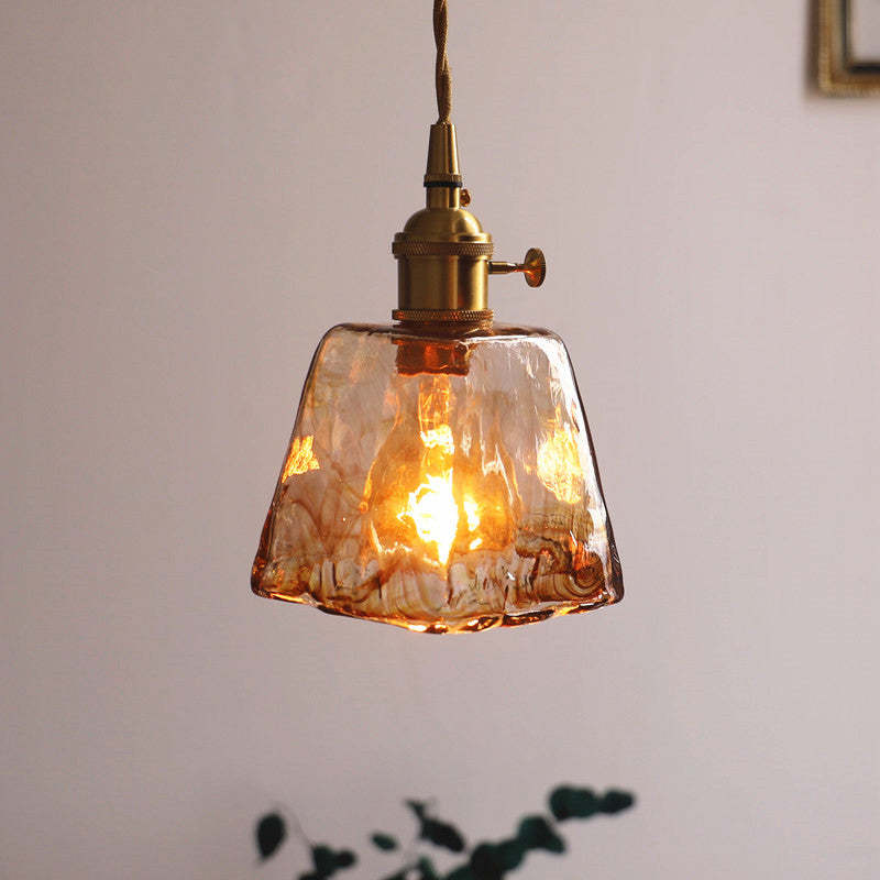 Aurelia Retro LED Pendant Light in Gold Metal Fixture | Lersk