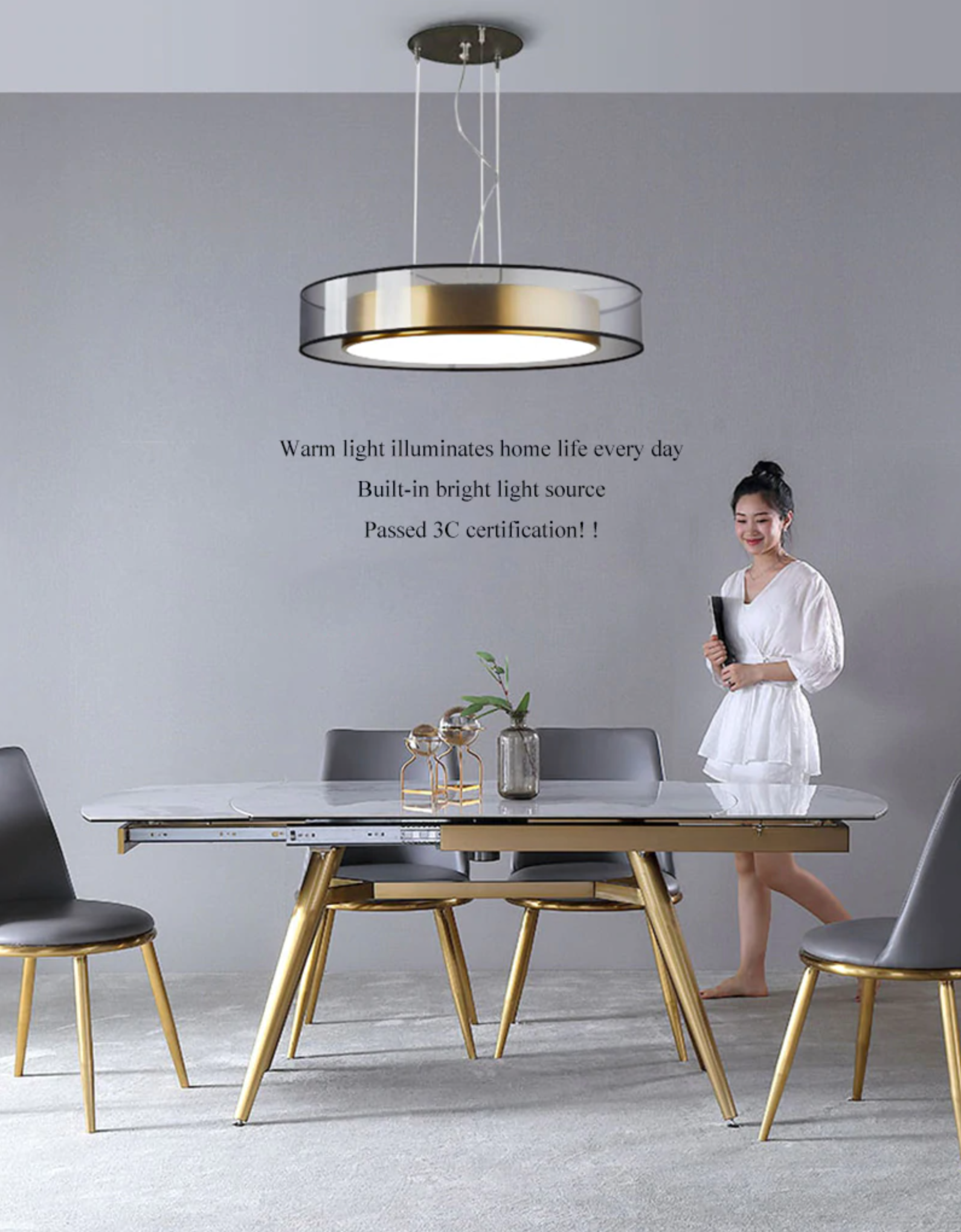 Zentra TriLight LED-Deckenleuchte zum Einbau mit drei Farben | Lersk
