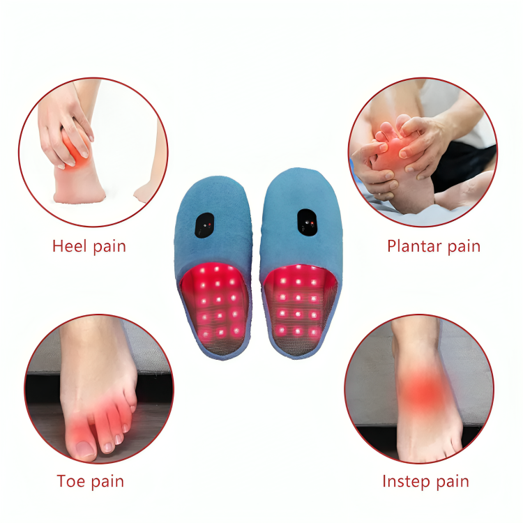 Pantofle Footflex s červenou světelnou terapií pro úlevu od bolesti nohou | Lersk