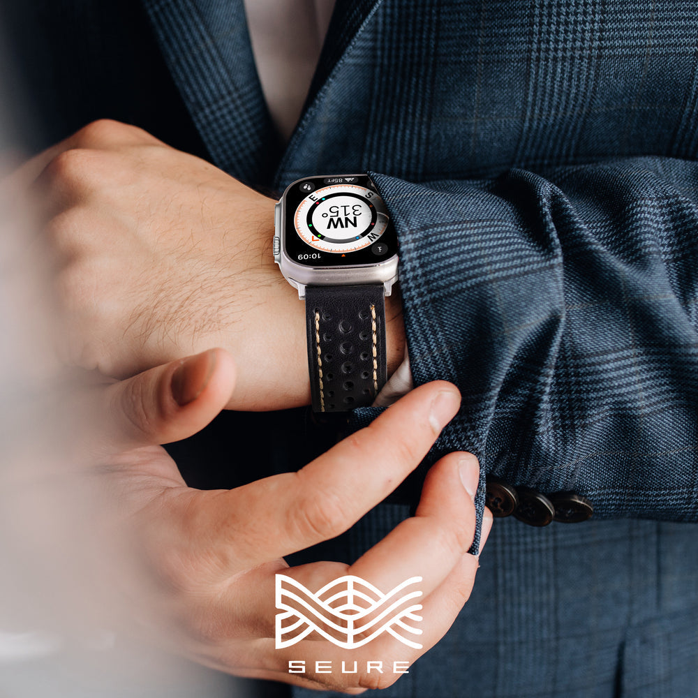 Klassisk Racing Læderrem til Apple Watch | Lersk
