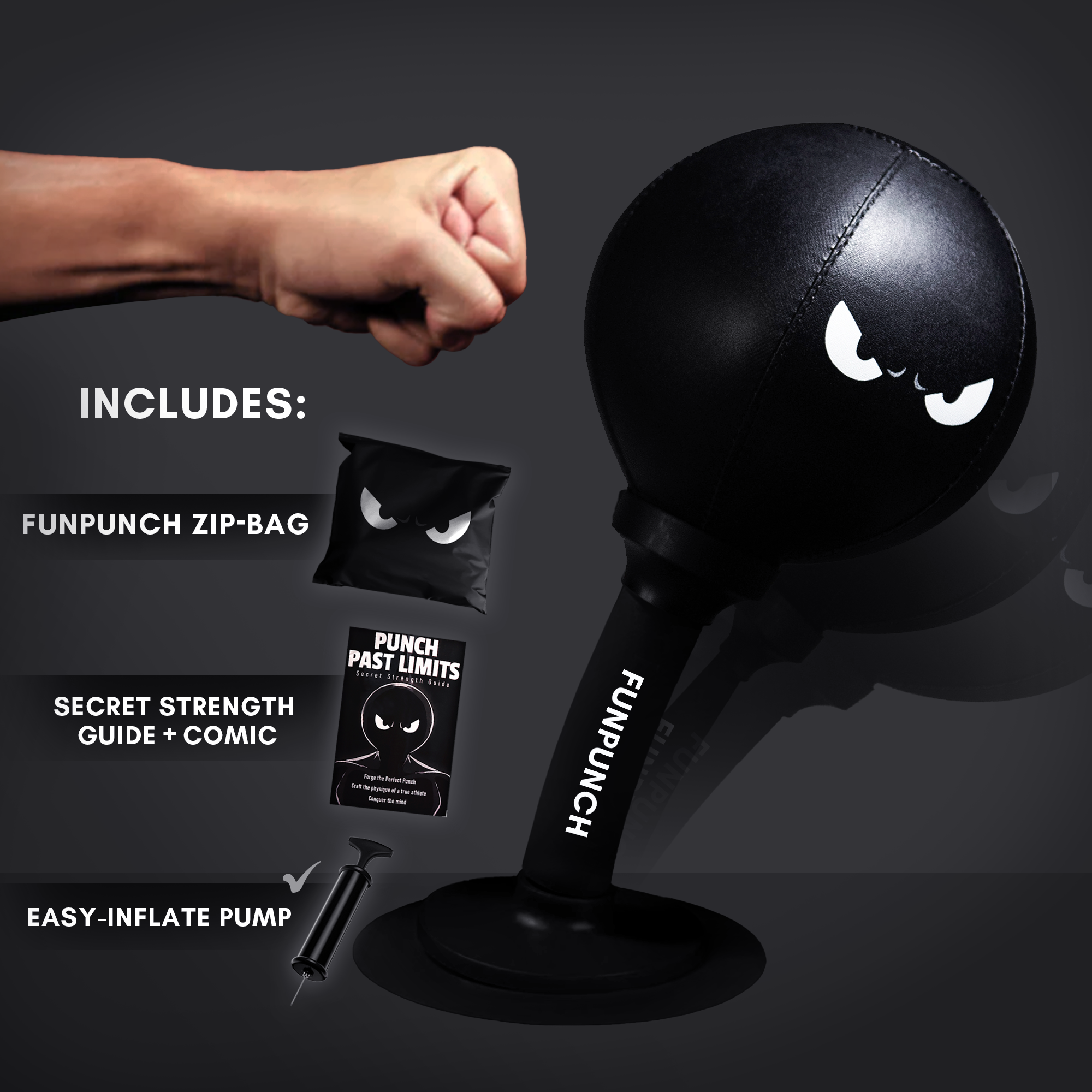 FunPunch R-Rage Bag Kids Edition — Active Play & Energy Outlet | punching ball | Lersk