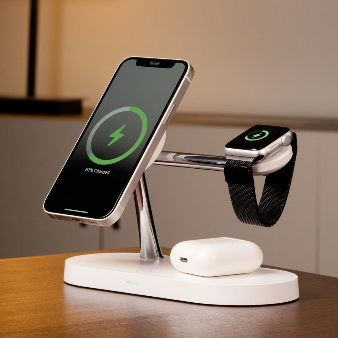 NovaCharge 3v1 bezdrátová nabíjecí stanice pro zařízení Apple | Lersk