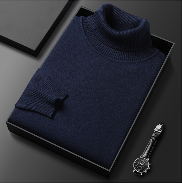 Maglione a collo alto Elorien Luxe in cashmere e cotone per uomo | Lersk