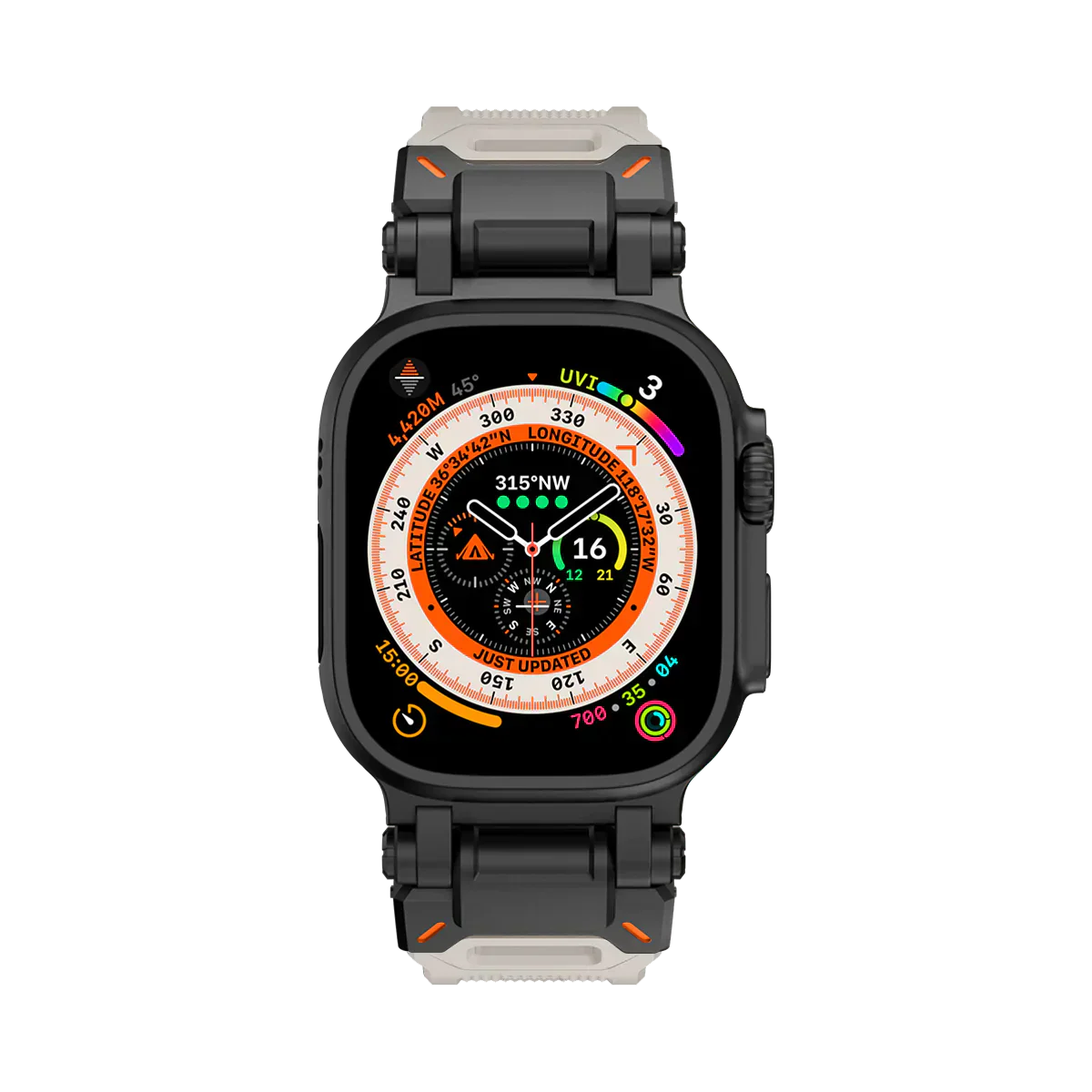 Meron Titanium-Head Silicone Band for Apple Watch | Lersk