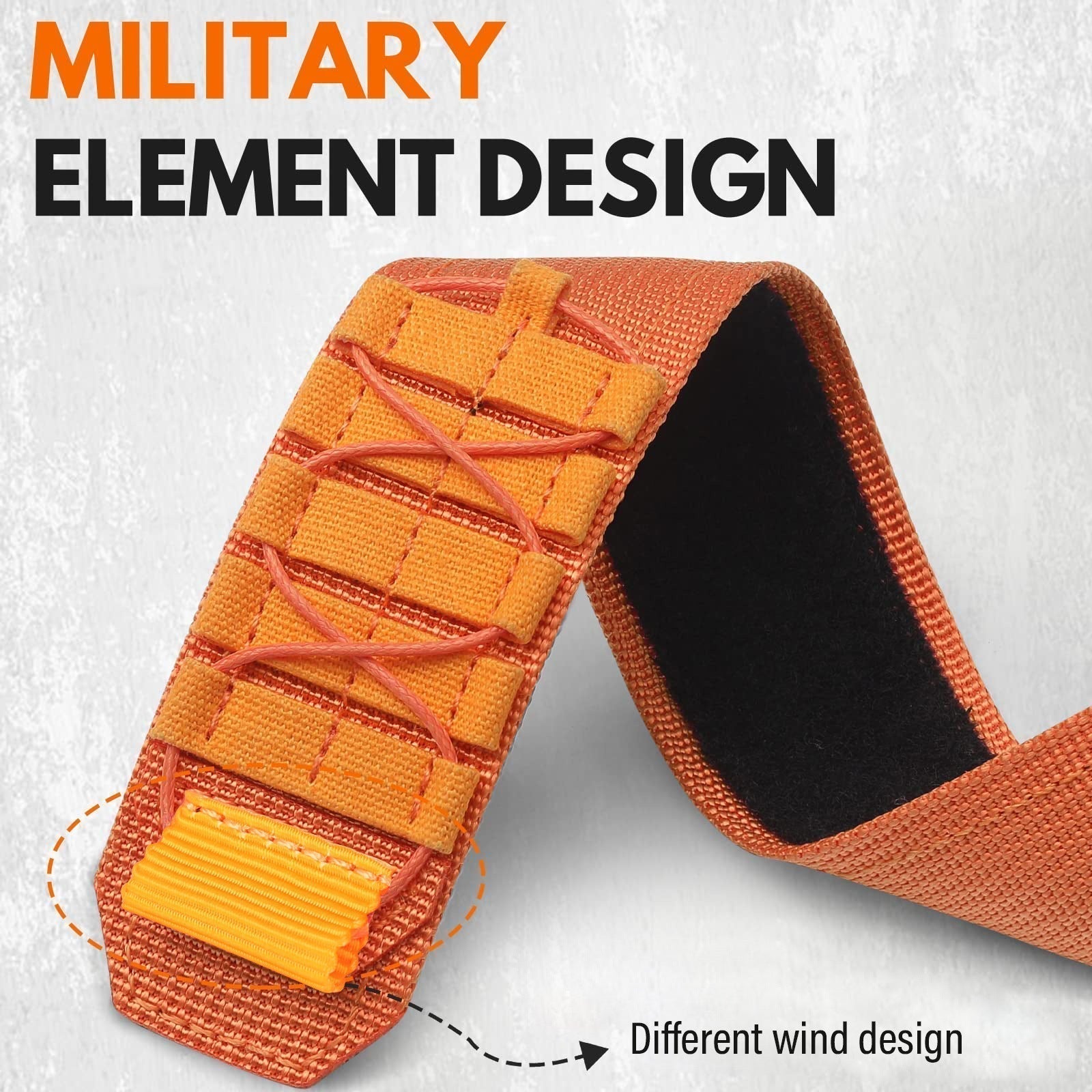 Nylon Canvas Hook-And-Loop Strap For Kirrea Smartwatch | Lersk