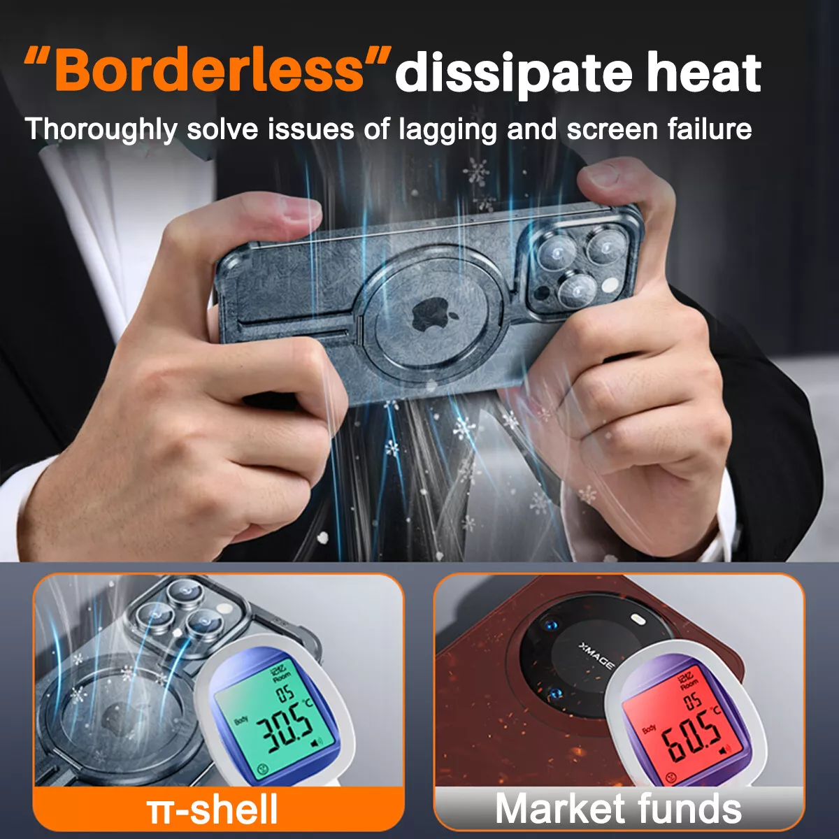 Aurex Borderless Titanium MagSafe iPhone-deksel ultratynt | Lersk