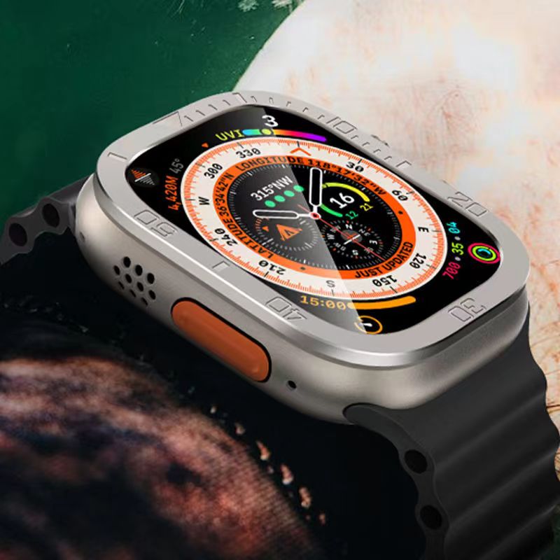Vellon Full Coverage Tempered Glass Screen Protector for Apple Watch Ultra and Ultra 2 | Lersk