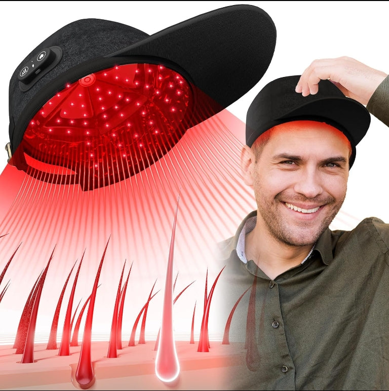 Dual-Light LED Hair Care Cap with Red & Blue Light for Scalp & Hair Wellness | Lersk