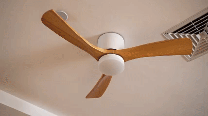 Lampa sufitowa z wentylatorem Everwood Nordic Wood 42 i 48 cali z oświetleniem LED | Lersk