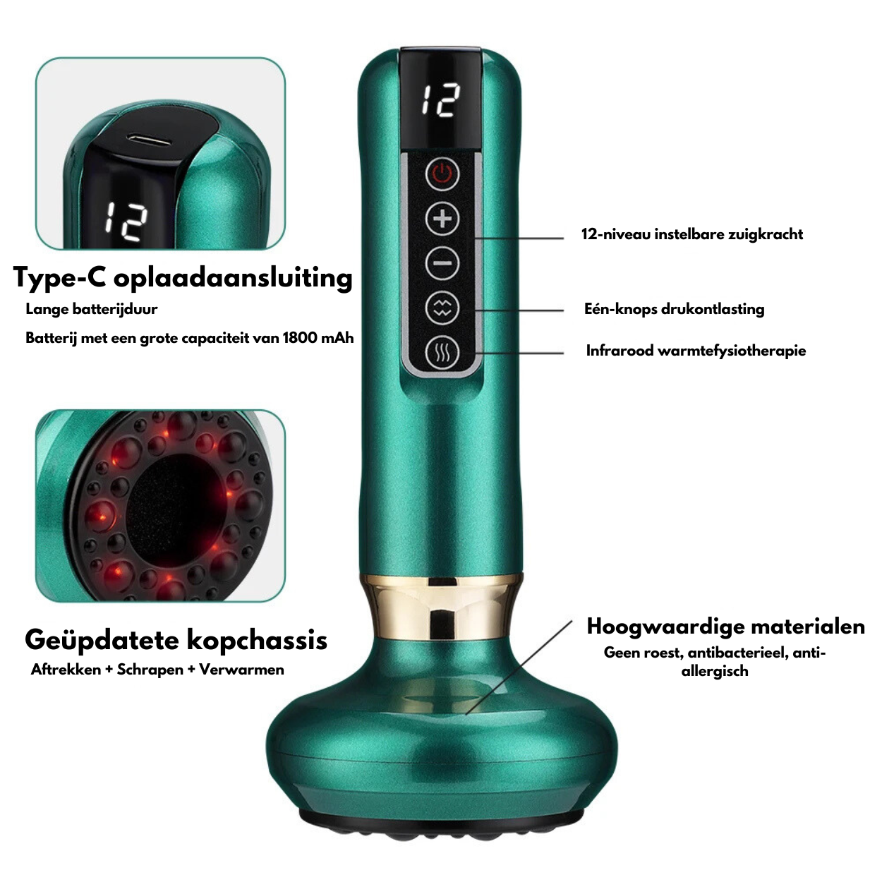 CelluLift Cellulite Vakuummassager til Kvinder Fast Hud | Lersk