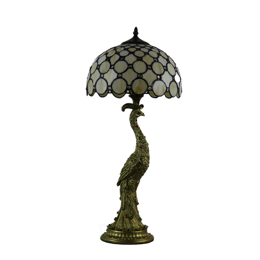 Aurena Tiffany-Style Table Lamp With Colorful Dome Shade | Lersk