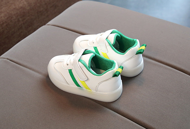 LED-Leucht-Sneaker für Kinder mit flexibler Sohle und Klettverschluss, gepolstertem, rutschfestem Design | Lersk