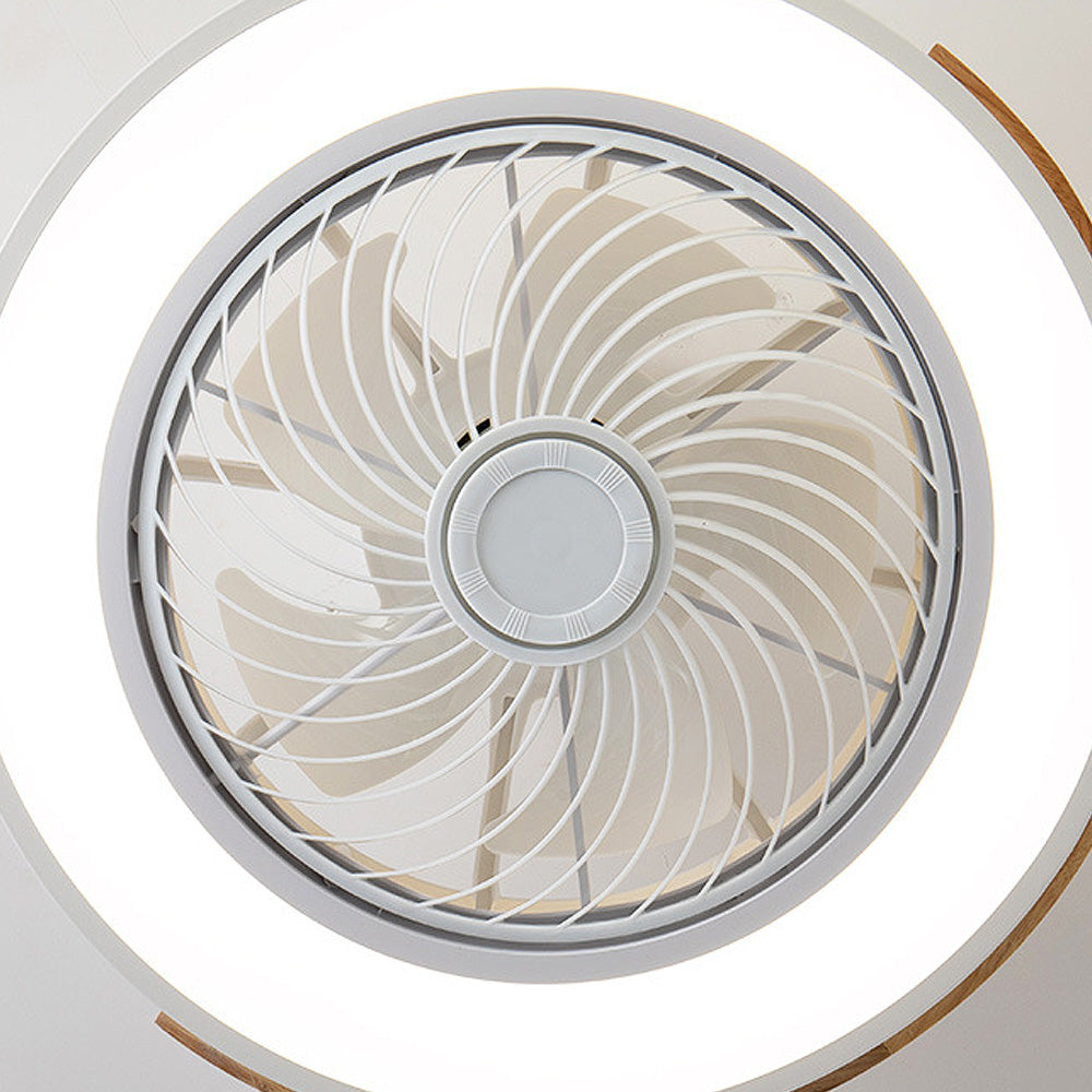 Ventilateur de plafond Boreal Timber avec lumière LED économique et pales en bois | Lersk