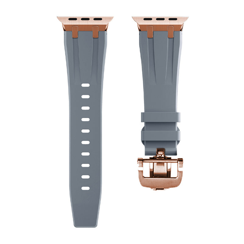 Novara Thick Silicone Strap With Butterfly Clasp And Titanium Adapter | Lersk