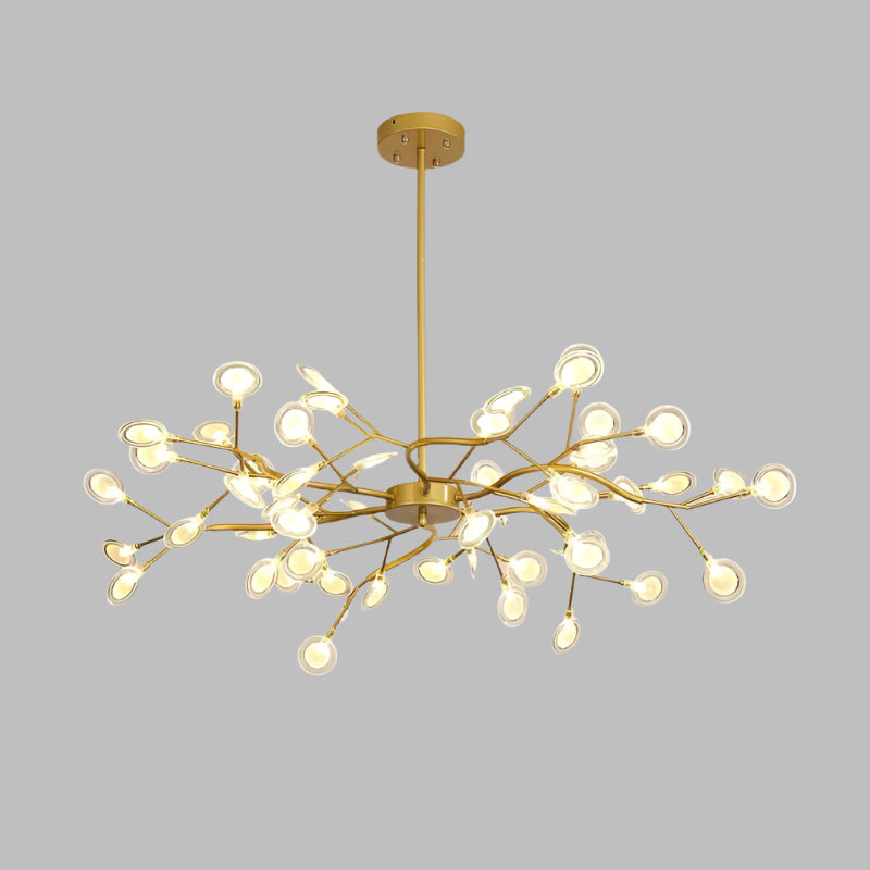 Żyrandol LED Lyra Branch do salonu i jadalni Minimalistyczna lampa sufitowa | Lersk