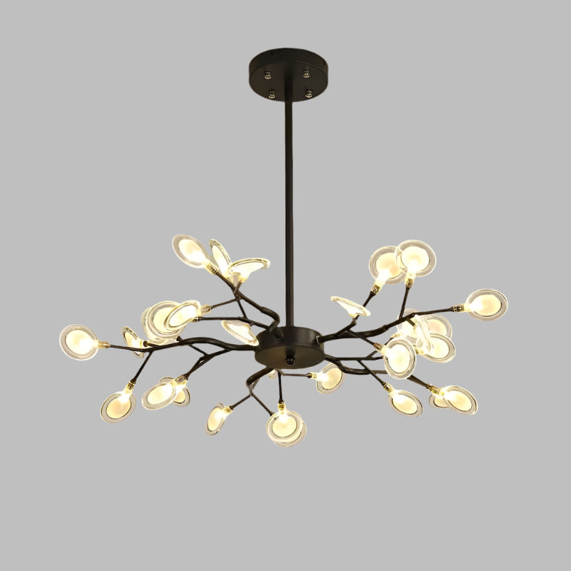 Żyrandol LED Lyra Branch do salonu i jadalni Minimalistyczna lampa sufitowa | Lersk