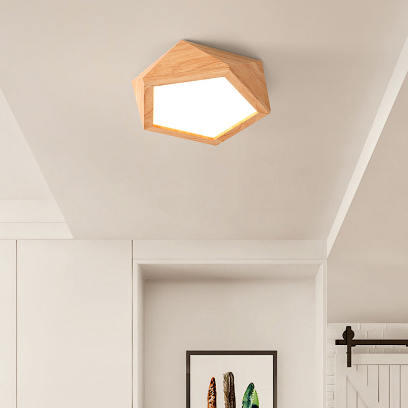 AureaHalo Recessed LED Ceiling Light with Wood Accents | Lersk