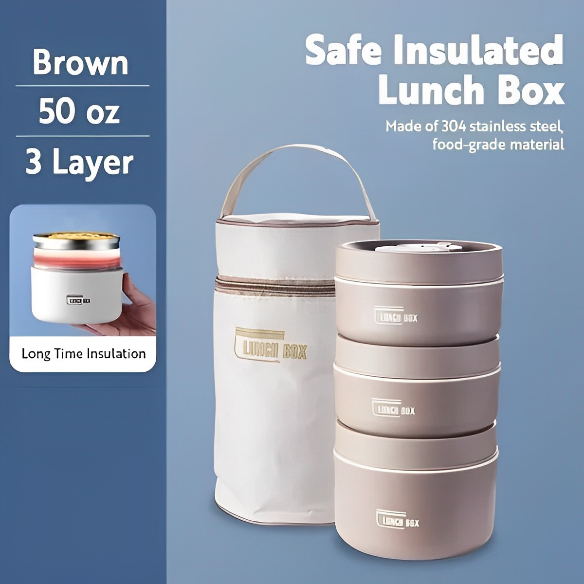Rita Insulated Lunch Box Keeps Food Warm On The Go For Busy Professionals | Lersk