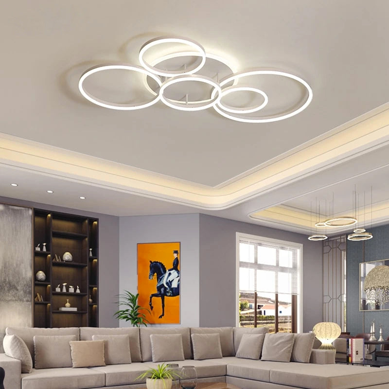 Krogvold Floating Ring Ceiling Lamp With Soft LED Light For Modern Homes | Lersk