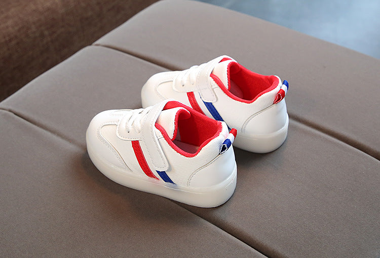 LED-Leucht-Sneaker für Kinder mit flexibler Sohle und Klettverschluss, gepolstertem, rutschfestem Design | Lersk