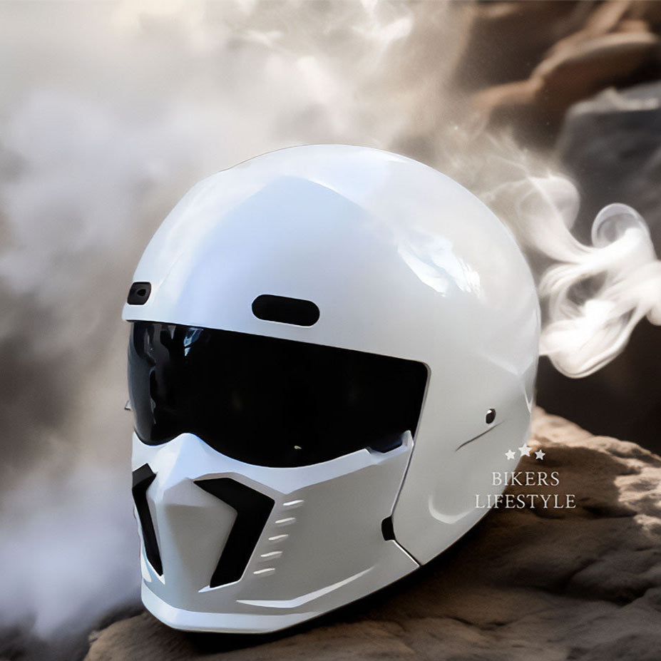 Retro helma na motorku Pilot s certifikací DOT a ECE, pohodlná výstelka pro jezdce po městě | Lersk