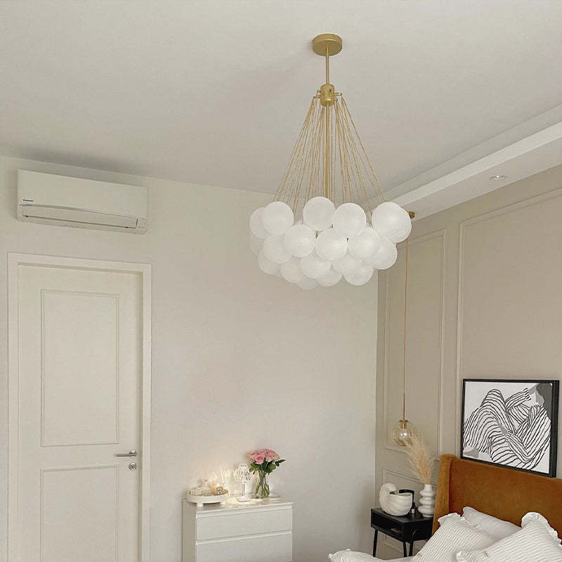Lumisora Glas- und Metall-Pendelleuchte für Wohnzimmer | Lersk