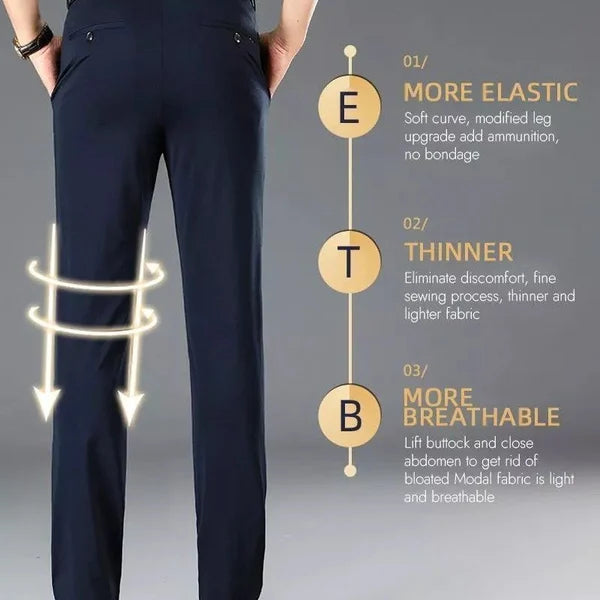 Pantaloni clasici pentru bărbați, cu elasticitate ridicată | Lersk