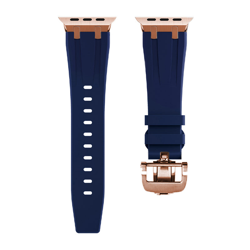Novara Thick Silicone Strap With Butterfly Clasp And Titanium Adapter | Lersk