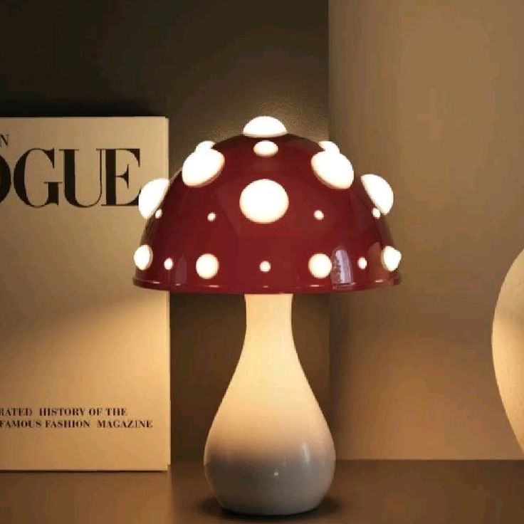 Mushroom Night Light With Warm Eye-Friendly Glow For Peaceful Evenings | Lersk