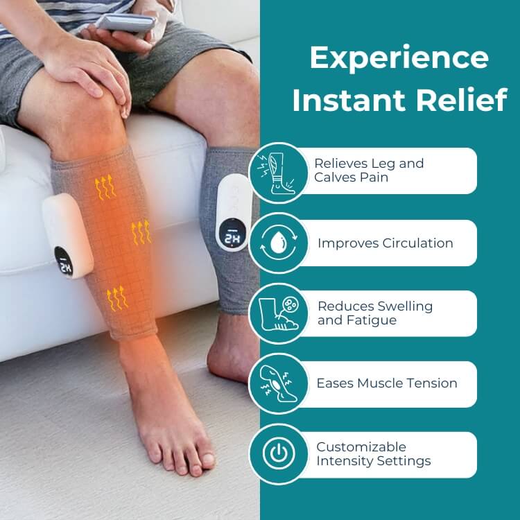 Masseur de jambes AeroAura pour la circulation et la thermothérapie | Lersk