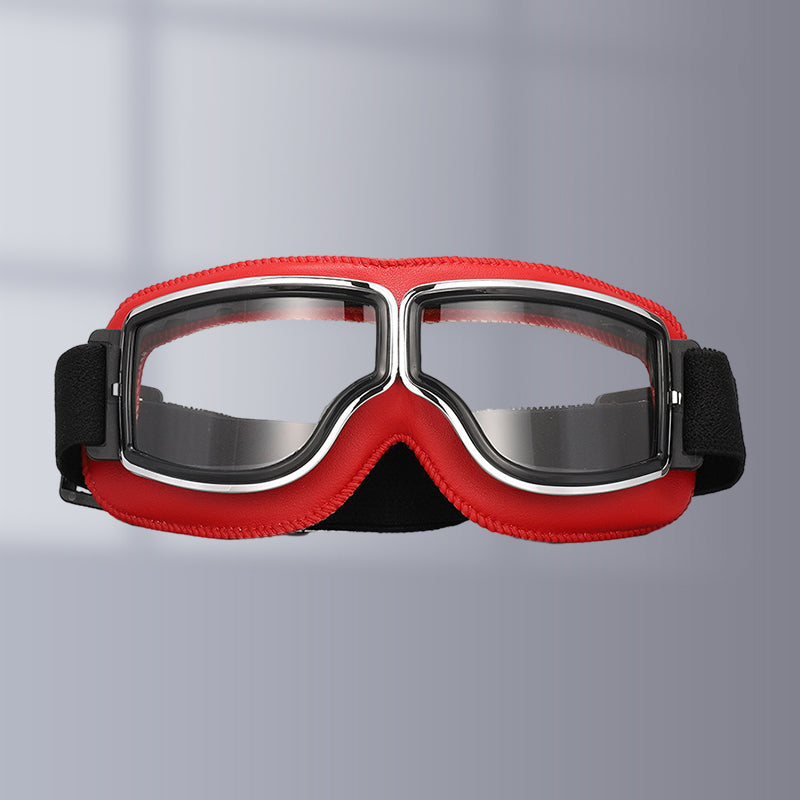 RoadRider Vintage Motorcycle Goggles With Interchangeable Lenses And Comfort Padding | Lersk