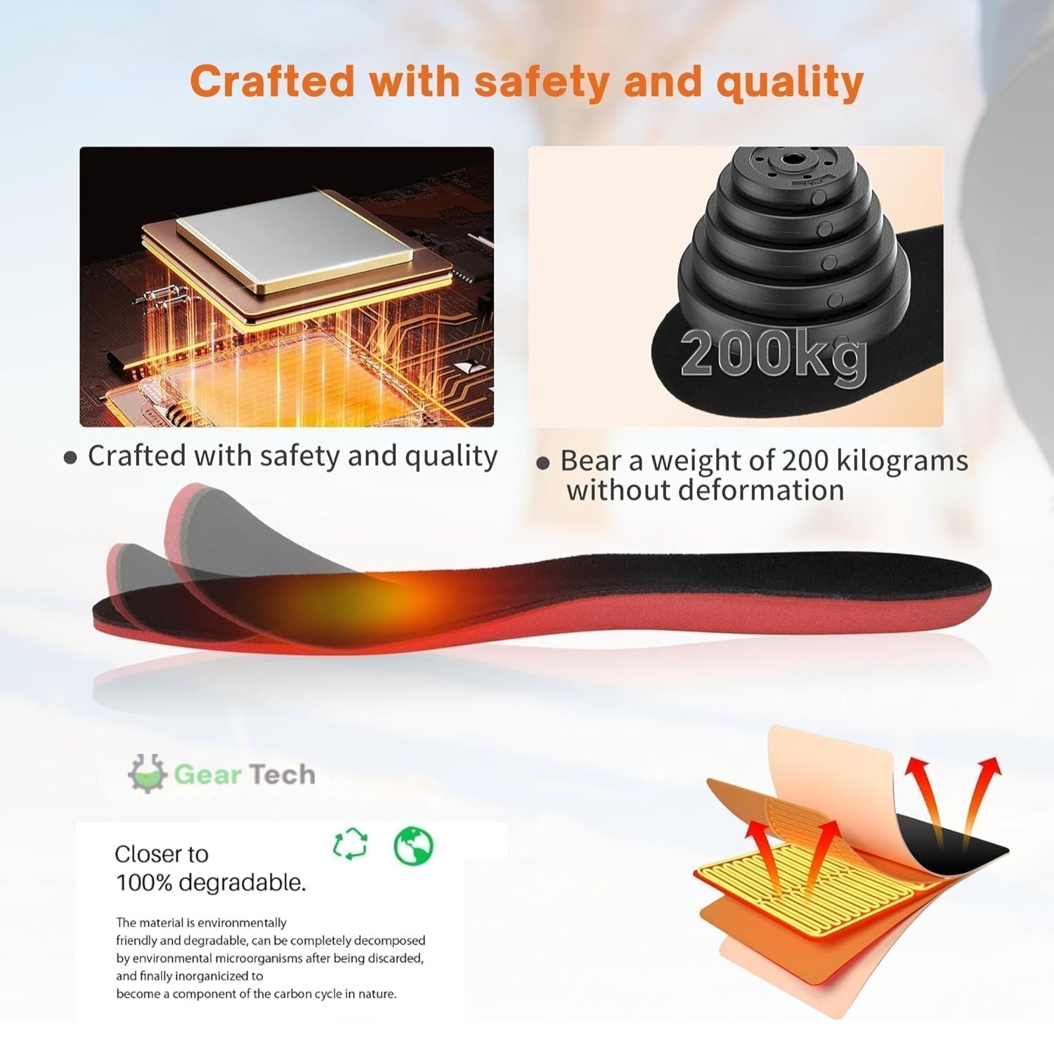 Semelles chauffantes rechargeables pour bottes pour une chaleur hivernale toute la journée à travers le Royaume-Uni | Lersk