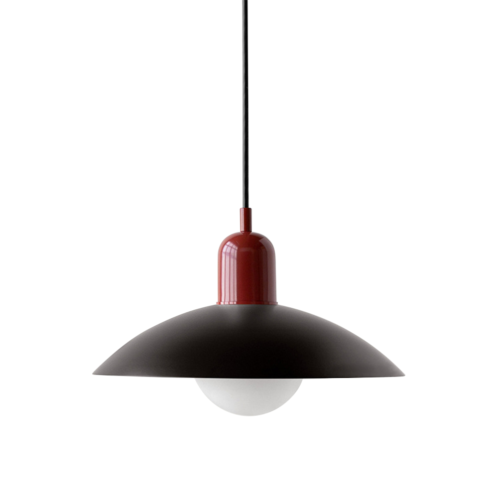 Lyraen Macaron Bauhaus LED lysekrone med åbent bunddesign til spisestue | Lersk