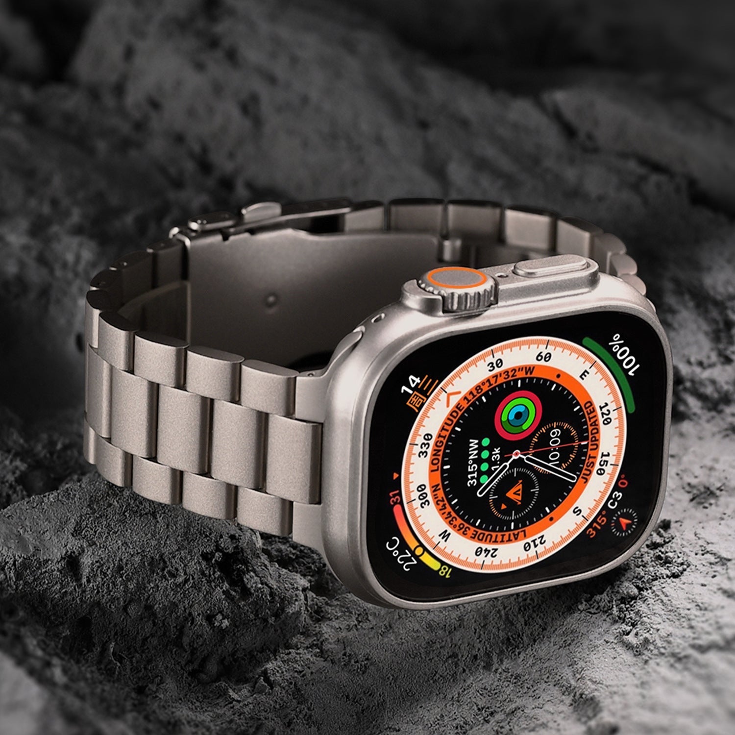 Cinturino Kestrel in Titanio con Fibbia di Sicurezza Potenziata per Apple Watch | Lersk