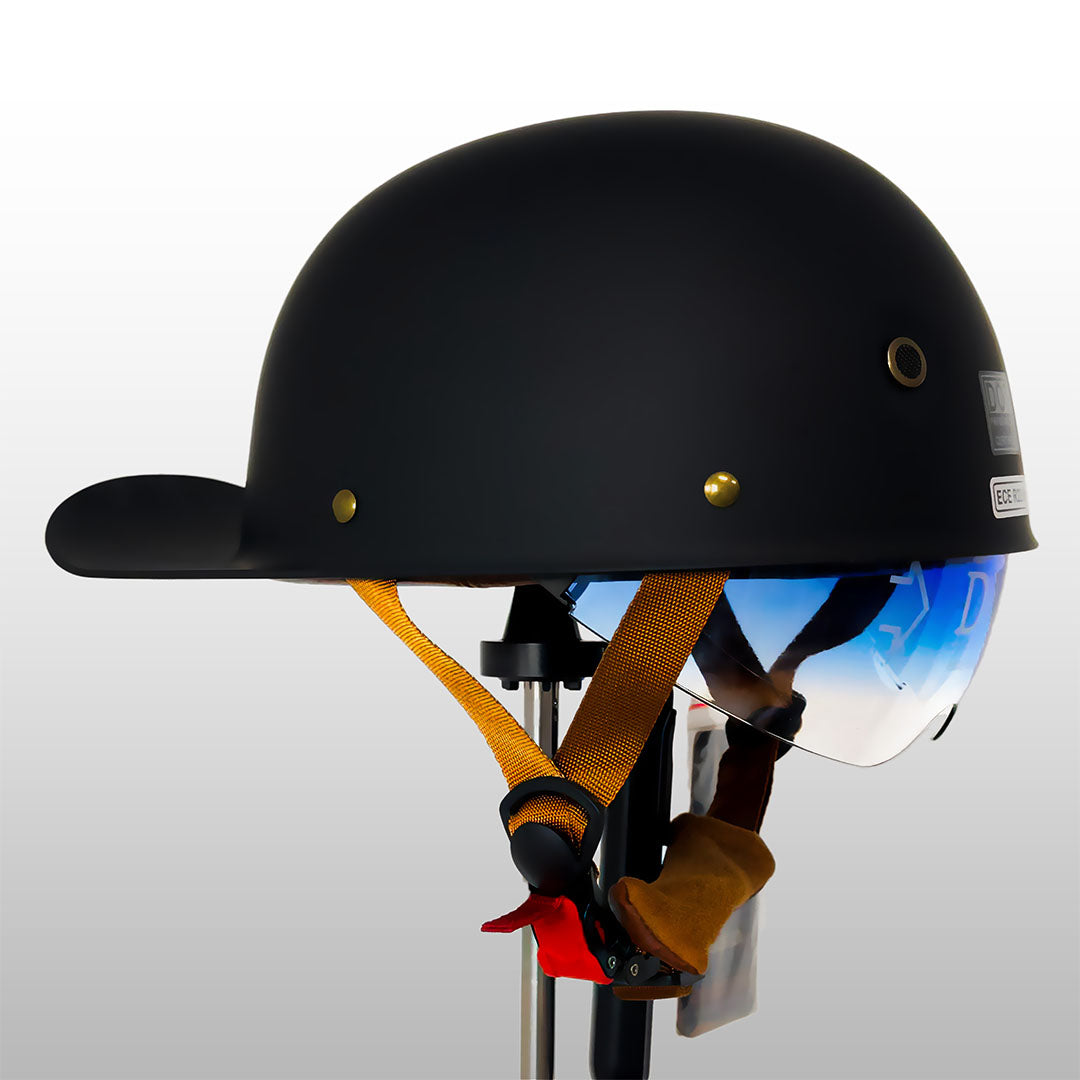 Casco Moto Baseball Cap Certificato DOT ECE per Guida Sicura per Piloti | Lersk