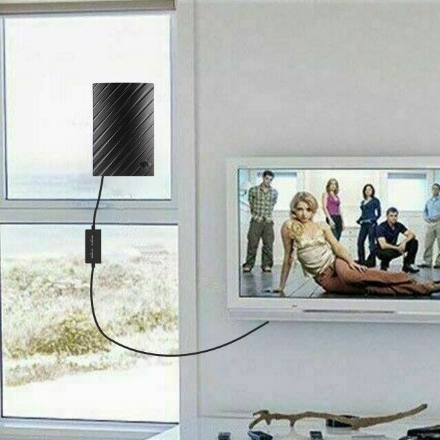 NovaView Pro Indoor 4K HDTV anténa – dosah 600 mil | Lersk