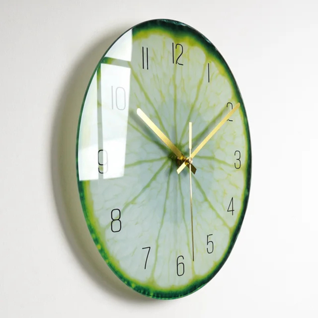 Luxorix Große Wanduhr aus Glas mit elegantem Design für moderne Wohnräume | Lersk