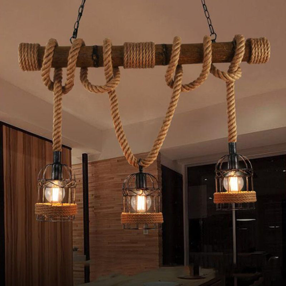 AstraLume Retro Metal and Wood Pendant Lamp for Living Rooms | Lersk