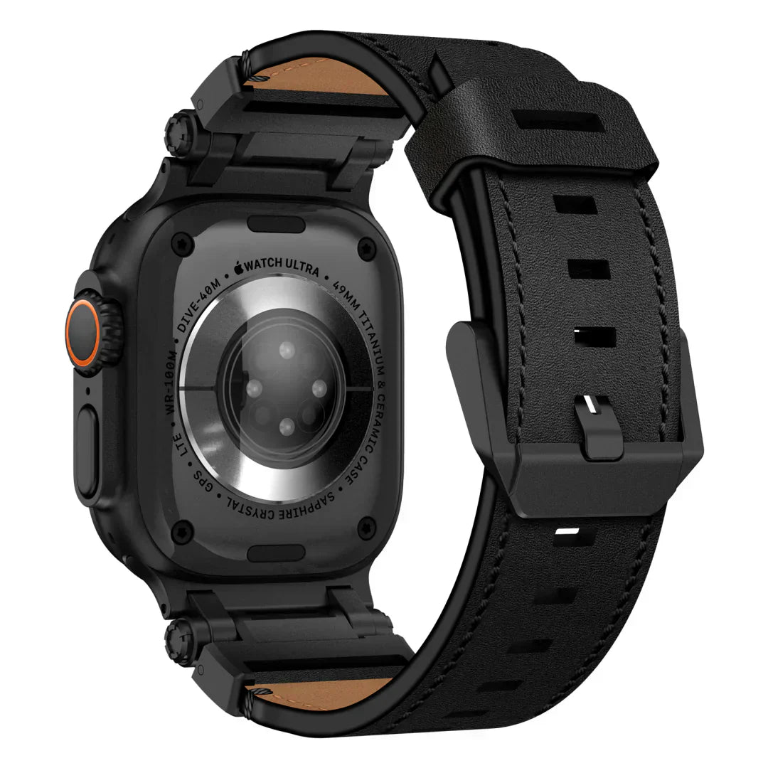 Kenvor Leather Strap with Titanium Connector for Apple Watch | Lersk