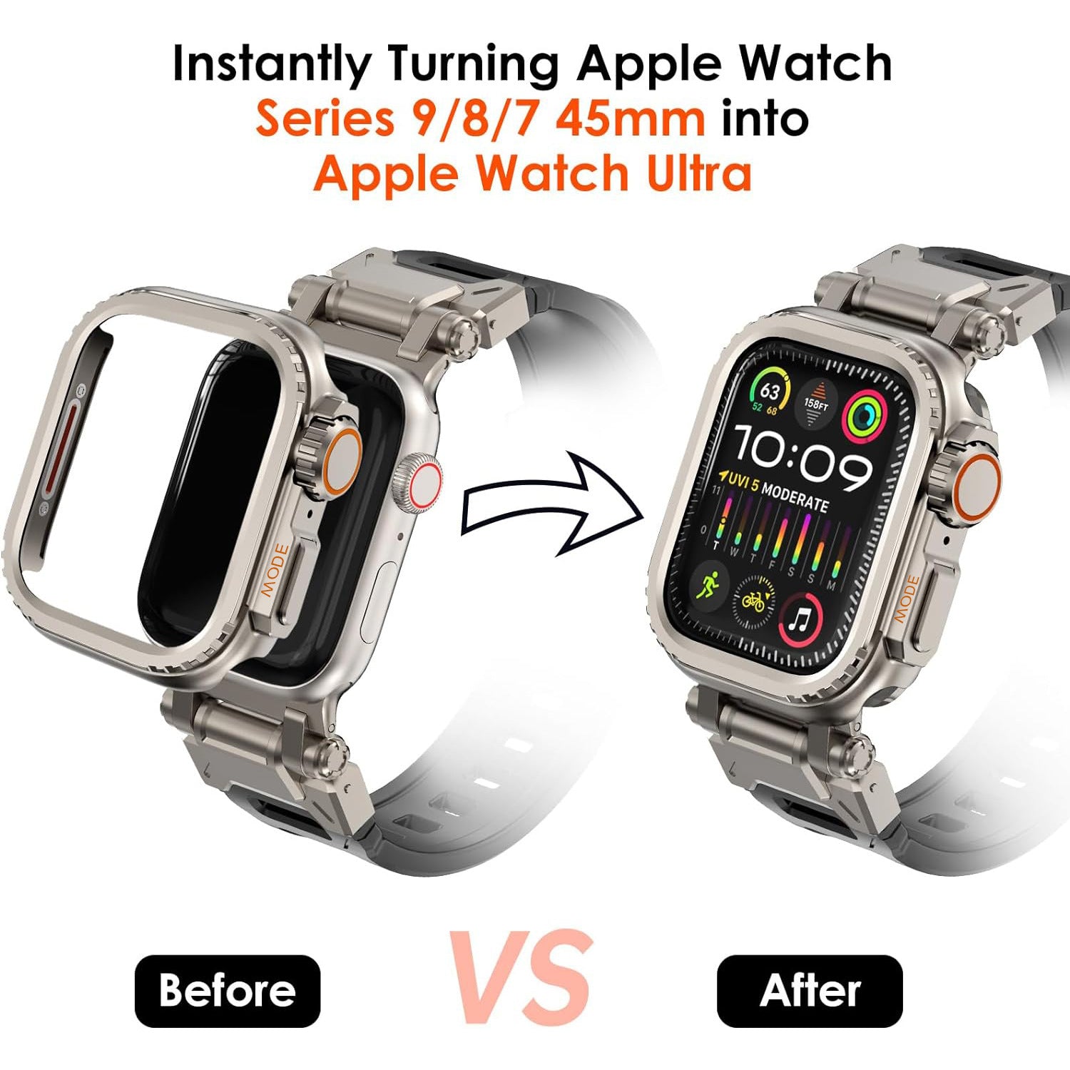 Valorn Robustes Gehäuse aus Titanlegierung für Apple Watch | Lersk