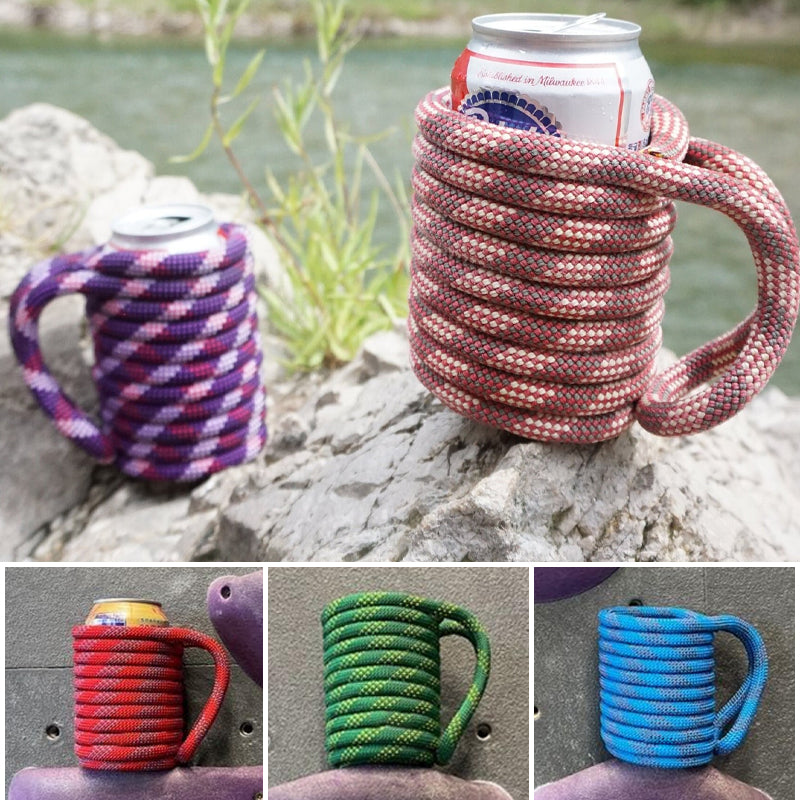 Gemütliche Dosenhülle aus recyceltem Kletterseil für Dosen und Flaschen Gemütliche Dosenhülle aus recyceltem Seil für Dosen | Lersk