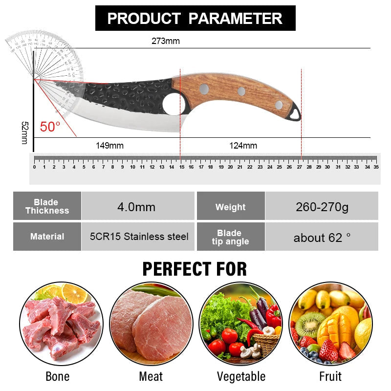 Huusk Messer Premium Control Japanisches handgefertigtes Küchenmesser für Hobbyköche | Lersk
