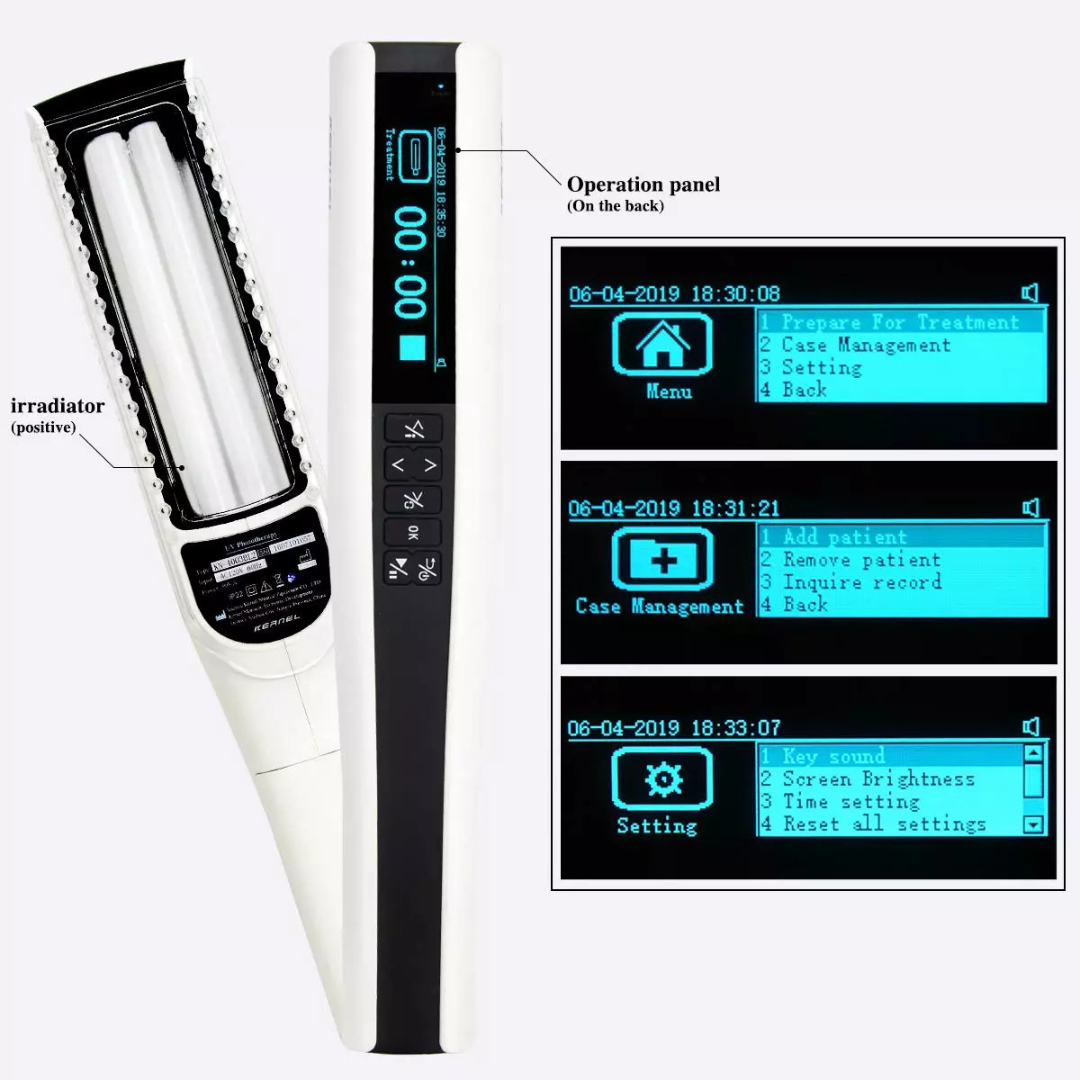 Lumara Pocket UVB-lysterapilampe 311nm til psoriasis og vitiligo | Lersk