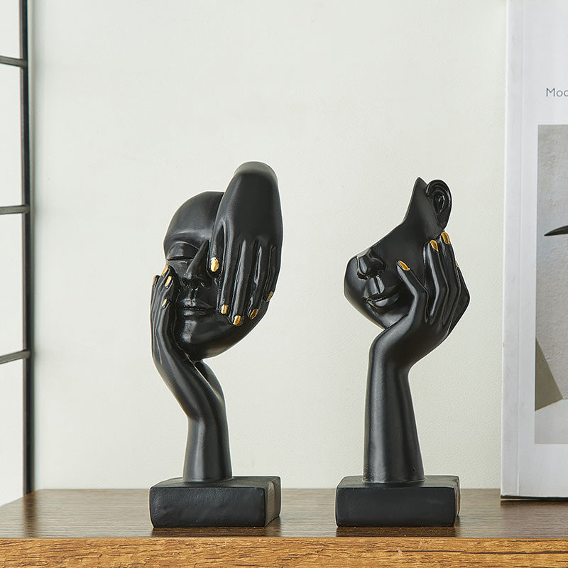 LumaMask Abstrakte Wanddekoration Moderne Masken-Skulptur Kunst