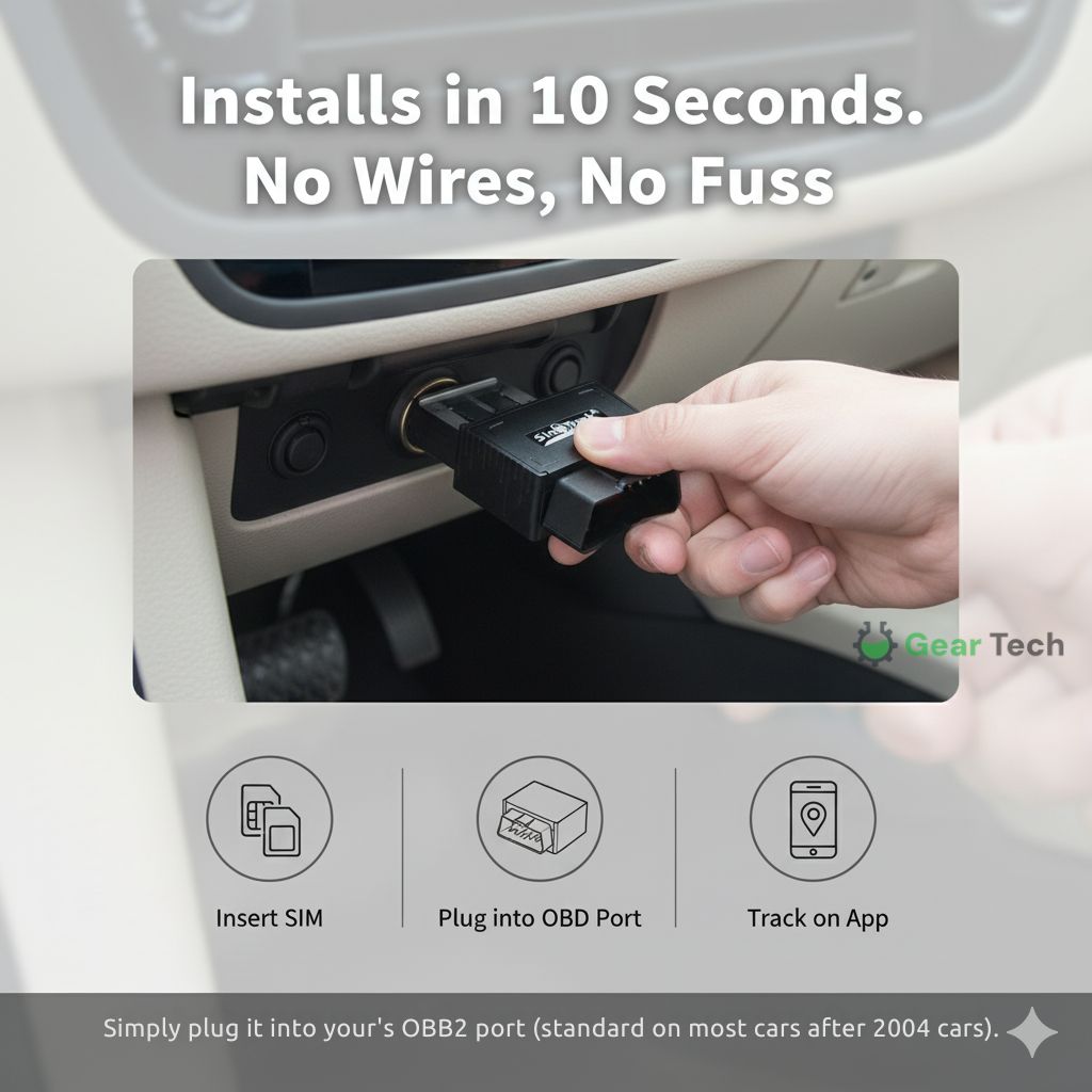 Tracker GPS per auto Plug And Play OBD2 Regno Unito senza abbonamento | Lersk