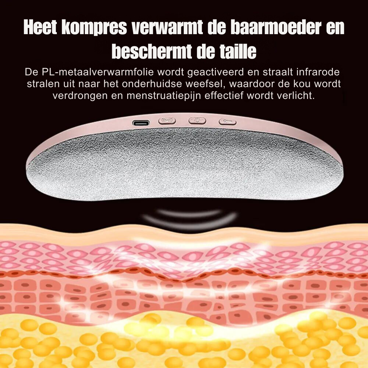 Menstrual Heating Pad For Cramps Fast Pain Relief Comfort | Lersk