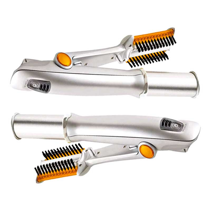 Professional 2 In 1 Rotating Iron Hair Brush For Styling, Straightening And Curling | Lersk