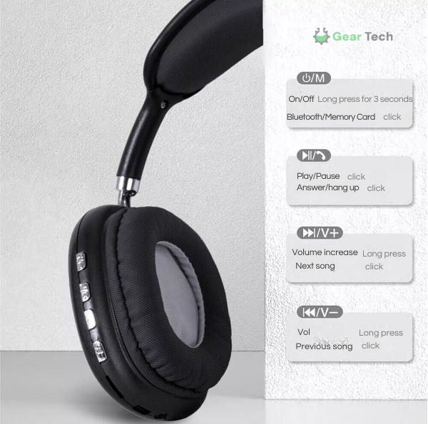 Solara Pro Bluetooth Headphones, Noise Cancelling, 40 Hours | Lersk