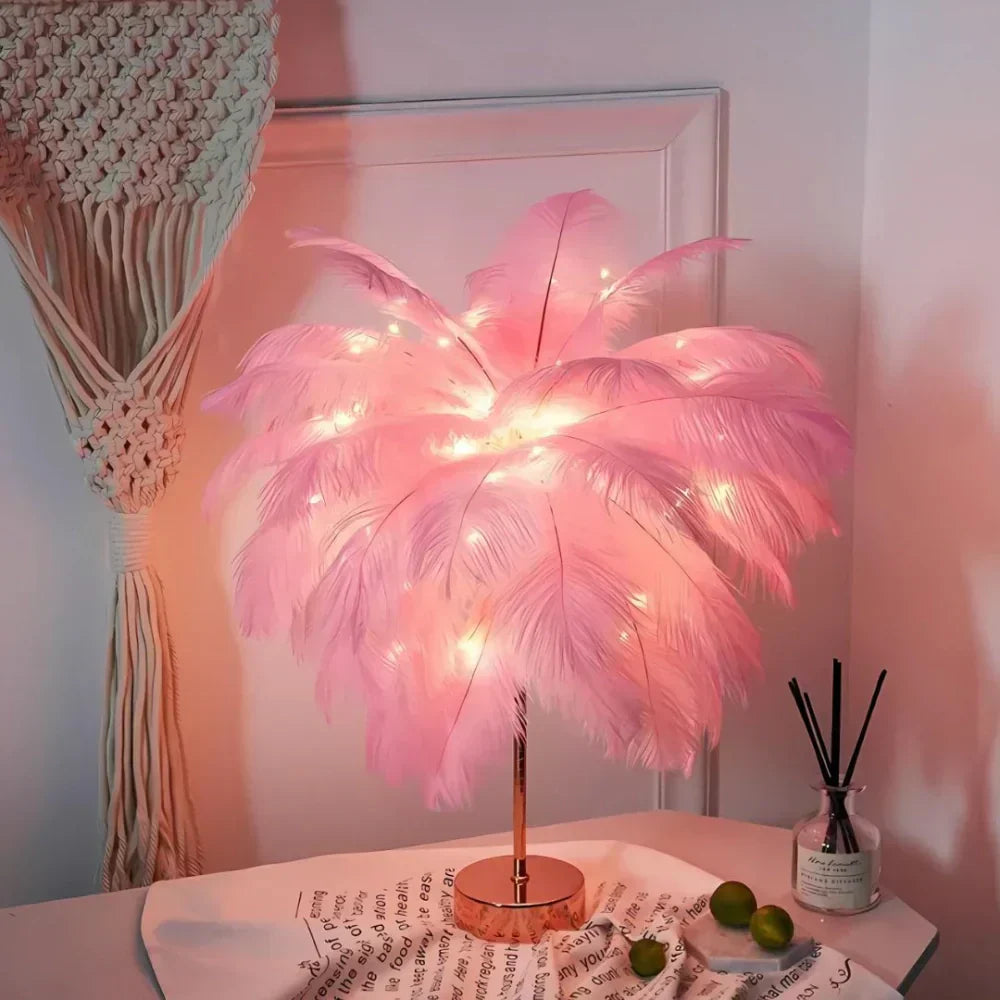 FeatherLuxe Glow lampa | Měkké ambientní světlo do obývacích pokojů | Lersk